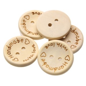 Hand made button