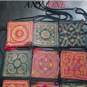 Hand made nokshi mobile carrying bag