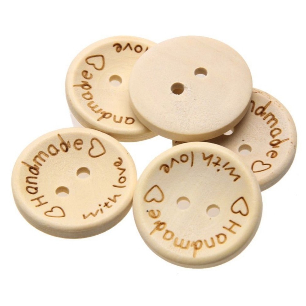 Hand made button