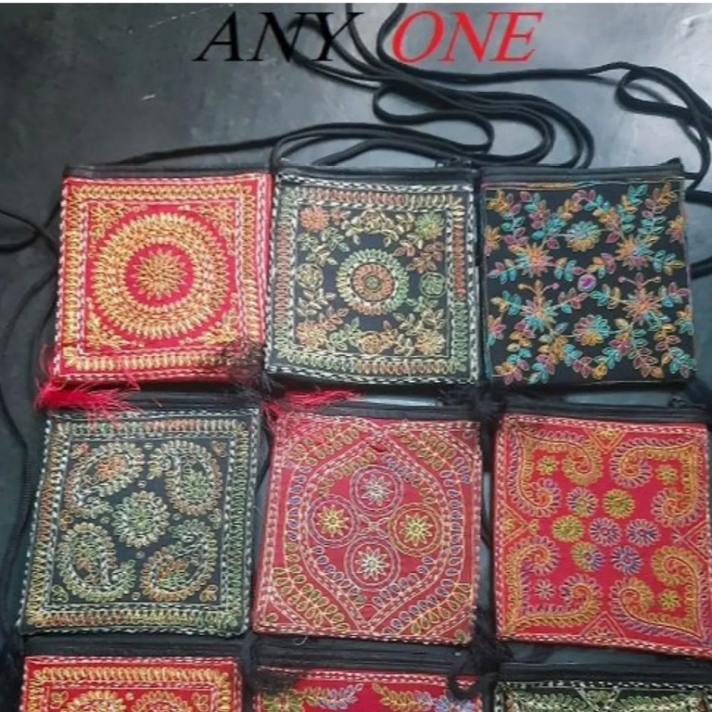 Hand made nokshi mobile carrying bag